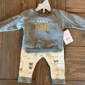 NWT BABY by Bon Bebe So cute it’s scary 2 piece set.